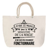 Sac Fête des Mères Mamie Famille Idée Cadeau anniversaire Noël Travail Boulot Métier Départ Retraite Collègue Femme cabas shopping plage