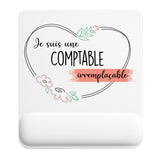 Tapis de souris ergonomique avec repose-poignet, accessoire bureau pour femme et homme, fête des pères, cadeau pas cher, idée cadeau fête des mères, secret santa, départ à la retraite, télétravail et gaming