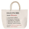 Sac Fête des Mères Mamie Famille Idée Cadeau anniversaire Noël Travail Boulot Métier Départ Retraite Collègue Femme cabas shopping plage