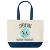 Sac de shopping bleu J'peux pas Natation Synchronisee
