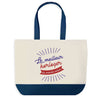 Sac de shopping bleu Horloger Meilleur du Monde