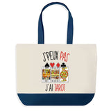 Sac de shopping bleu J'peux pas Tarot