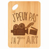 Planche bambou gravée personnalisée femme homme idée cadeau Fête des Mères Fête des Pères apéro papa maman prénom cuisine plateau fromage