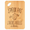 Planche bambou gravée personnalisée femme homme idée cadeau Fête des Mères Fête des Pères apéro papa maman prénom cuisine plateau fromage