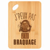 Planche bambou gravée personnalisée femme homme idée cadeau Fête des Mères Fête des Pères apéro papa maman prénom cuisine plateau fromage