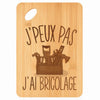 Planche bambou gravée personnalisée femme homme idée cadeau Fête des Mères Fête des Pères apéro papa maman prénom cuisine plateau fromage
