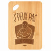 Planche bambou gravée personnalisée femme homme idée cadeau Fête des Mères Fête des Pères apéro papa maman prénom cuisine plateau fromage