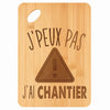 Planche bambou gravée personnalisée femme homme idée cadeau Fête des Mères Fête des Pères apéro papa maman prénom cuisine plateau fromage