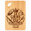 Planche bambou gravée personnalisée homme idée cadeau Fête des Pères apéro 30×20 prénom cuisine plateau fromage anniversaire noel papa papi 