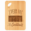 Planche bambou gravée personnalisée femme homme idée cadeau Fête des Mères Fête des Pères apéro papa maman prénom cuisine plateau fromage