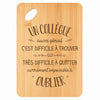 Planche bambou gravée personnalisée homme idée cadeau Fête des Pères apéro 30×20 prénom cuisine plateau fromage anniversaire noel papa papi 