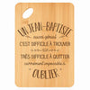 Planche bambou gravée personnalisée homme idée cadeau Fête des Pères apéro 30×20 prénom cuisine plateau fromage anniversaire noel papa papi 