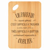 Planche bambou gravée personnalisée homme idée cadeau Fête des Pères apéro 30×20 prénom cuisine plateau fromage anniversaire noel papa papi 