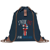 sac a dos bleu coton recycle avec pochette idee cadeau originale pour collegue ami prof ou membre de la famille cadeau mixte noel anniversaire secret santa ou depart au travail sac leger pratique et ecologique design breton moderne