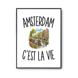 Poster Amsterdam c’est la vie