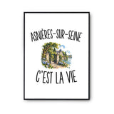 Poster Asnières-sur-Seine c’est la vie