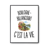 Poster Boulogne-Billancourt c’est la vie