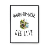 Poster Chalon-sur-Saône c’est la vie
