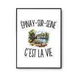 Poster Épinay-sur-Seine c’est la vie