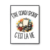Poster Être coach sportif c'est la vie