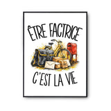 Poster Être factrice c'est la vie