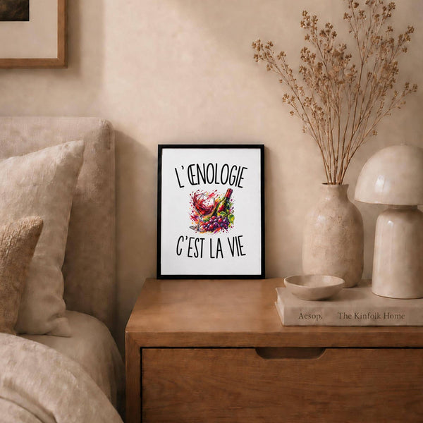 Poster L’Œnologie c’est la vie