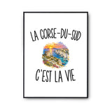 Poster La Corse-du-Sud c’est la vie