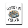 Poster La course à pied c'est la vie