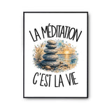 Poster La méditation c'est la vie