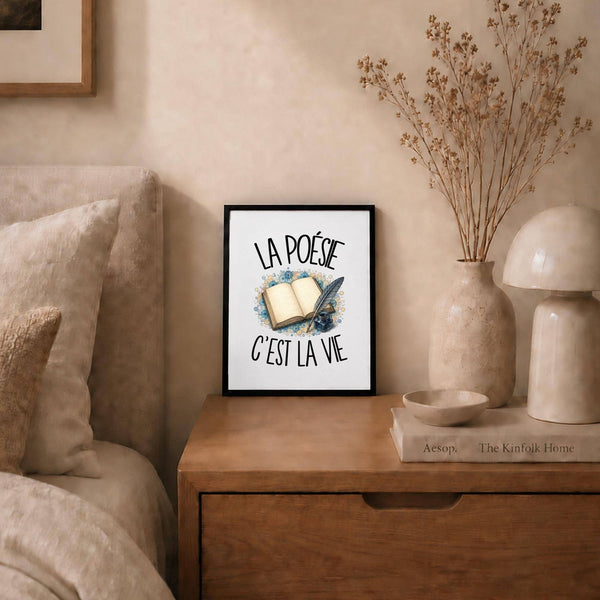 Poster La poésie c'est la vie