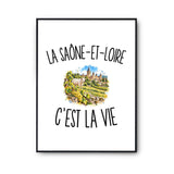 Poster La Saône-et-Loire c’est la vie