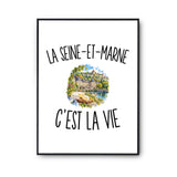 Poster La Seine-et-Marne c’est la vie