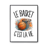 Poster Le basket c'est la vie