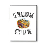 Poster Le Beaujolais c’est la vie