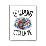 Poster Le curling c'est la vie
