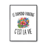 Poster Le Diamond Painting c’est la vie