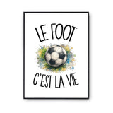 Poster Le foot c'est la vie