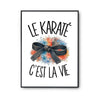 Poster Le karaté c'est la vie