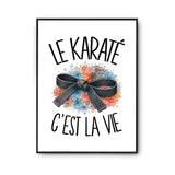 Poster Le karaté c'est la vie