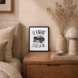 Poster Le karaté c'est la vie