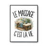 Poster Le massage c'est la vie