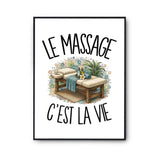 Poster Le massage c'est la vie