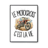 Poster Le motocross c'est la vie