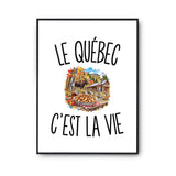 Poster Le Québec c’est la vie
