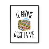 Poster Le Rhône c’est la vie