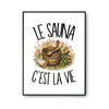 Poster Le sauna c'est la vie
