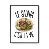 Poster Le sauna c'est la vie