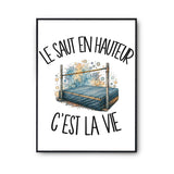 Poster Le saut en hauteur c'est la vie