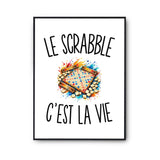 Poster Le Scrabble c’est la vie