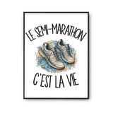 Poster Le semi-marathon c'est la vie